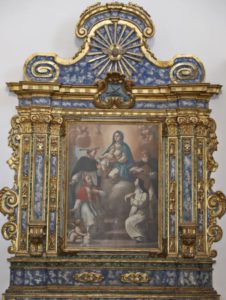 opere in legno: altare madonna della sanità e santi