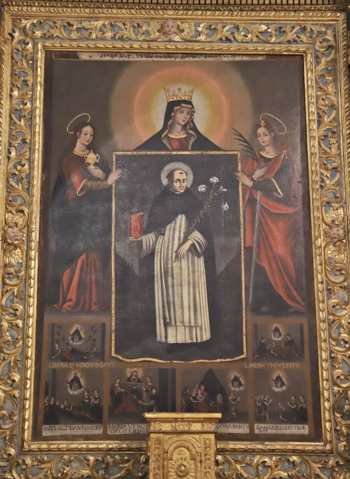 il Miracolo di Soriano, dipinti della chiesa di san domenico a Rutigliano, Bari