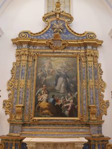 opere in legno: dossale san vincenzo ferreri