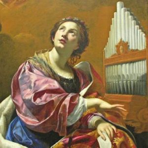 santa cecilia ritratta in un dipinto di vouet simon