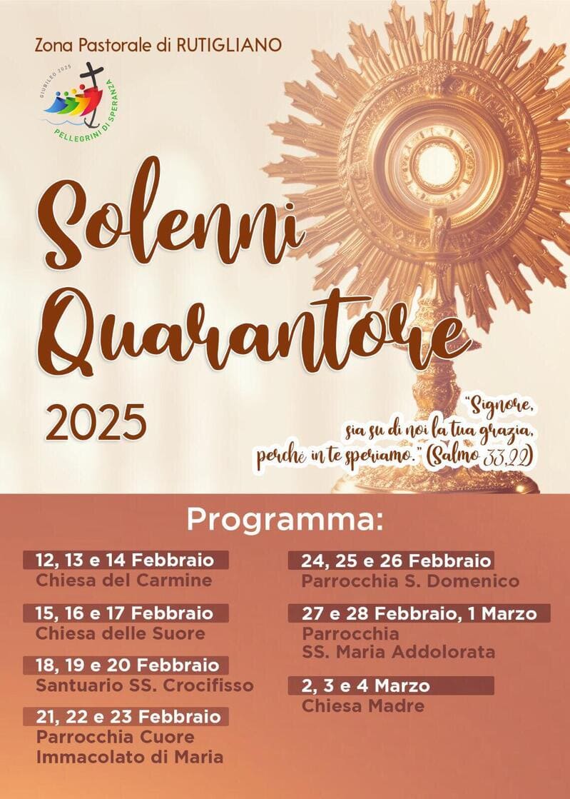 locandina quarantore 2025